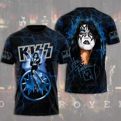 Kisses Band Ace Frehley Signatures 3D Full Size Shirt Unisex 1TH90