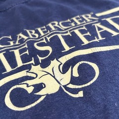 Longaberger Homestead T Shirt Navy Blue Gildan Ultra Cotton Size M