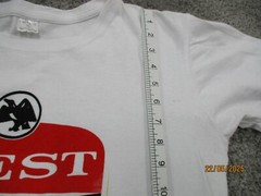 West End Mens T Shirt Tee XL White Short Sleeve RoundNeck Cotton Graphic Vintage