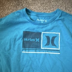 Hurley Men’s Blue Graphic Logo Short Sleeve Crew Neck T-Shirt Size M