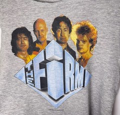 Vtg 80s 1985 The Firm Jimmy Page Paul Rodgers Tour Crop T-Shirt Size XL
