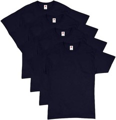 Hanes Men Crew neck T-Shirt 4-Pack ComfortSoft 100% Cotton Heavyweight Tee Plain