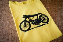 Vintage Puch Magnum Cafe Racer Moped T-Shirt, Retro Motorcycle Maxi Honda Bike