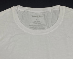 Tommy John Second Skin Stay Tucked T Shirt – Crew Neck – Small – White