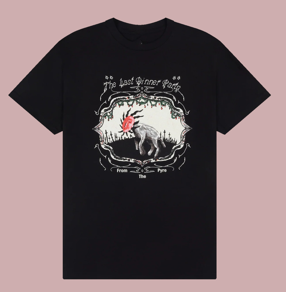 From The Pyre Mask Black T-Shirt The Last Dinner Party Rock TS1191