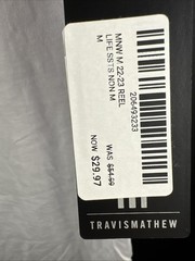 Travis Mathew Golf Men’s Short Sleeve White Medium T-Shirt Training SportsActive
