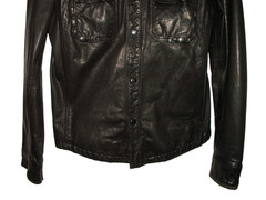 Men’s All Saints SECTION LEATHER SHIRT jacket overshirt M (ref103) £139.99!!!!!
