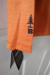 BASS OUTDOOR UPF50 LONG SLEEVE APRICOT T-SHIRT, SIZE XXL