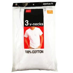 3-12-Pack V-Neck For Men’s 100% Cotton Tagless T-Shirt Undershirt Tee White