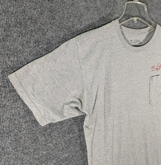 Salt Life Mens Large Gray Cotton USA Whale Graphic Short Sleeve Pocket T-Shirt