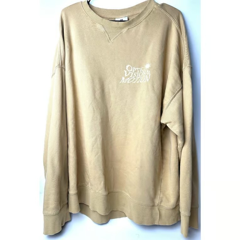 H&M Men’s Yellow/OpticVision Oversized Cotton Sweatshirt L