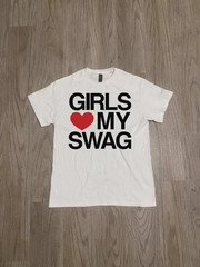 Girls Love My Swag Unisex Tee, Trendy Graphic T-Shirt, Streetwear Fashion, Y2K A