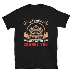Challenge Change Bodybuilding Gym Fitness Muscle T-Shirt