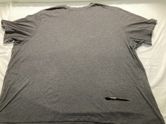 men’s 7xl big Kingsize crewneck s sleeve pocket tee shirt Heather Charcoal Grey
