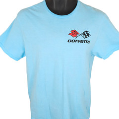 Corvette T Shirt Mens Size Medium Blue A Work Of Art Sports Car General Motors