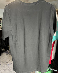 Levi’s Simple Adult Grey Tee T-Shirt with Blue Text Logo SZ Large