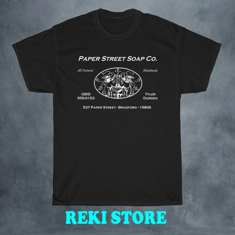 Paper Street Soap Co Fight Club 90’s Men’s Black T-shirt Size S-5XL