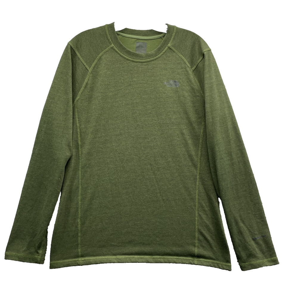 The North Face Base Layer Men Large Green Outdoor Performance Camping Hiking Ski