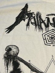 NIANTIEL Qayin Large LS SHIRT WHITE Ashdautas Xasthur Judas Iscariot Beherit Von