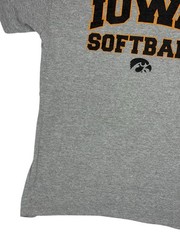 University of Iowa Hawkeyes Grey Softball Printed College Sports Top Medium
