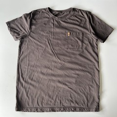 Fjallraven T Shirt Men’s XL Brown Short Sleeve Crew Neck Cotton Ovik Pocket Tee