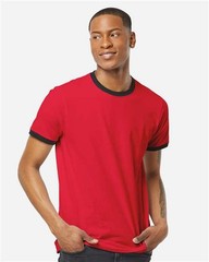 Tultex 246 Unisex Fine Jersey Ringer T-Shirt