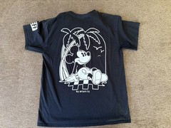 Disney x Neff Mickey Mouse No Worries Black Graphic T-Shirt Mens Large