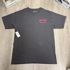 New Death Row Records Cartoon Chair Tee Grey Charcoal T-Shirt