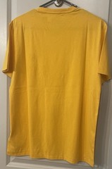 Polo Ralph Lauren Shirt Mens Gold/Yellow V Neck Classic Fit Pony Logo Size Small