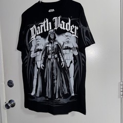 Star Wars Mad Engine Darth Vader With Storm Troopers Black T Shirt Sz L