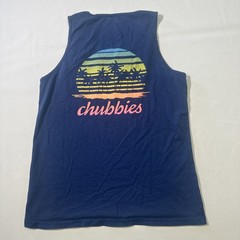 Chubbies Small Blue Tank Top Sleveless