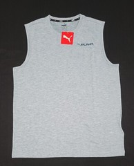 Puma Mens Performance 1 Active Sports Ocean tropic Logo Sports Tank Top