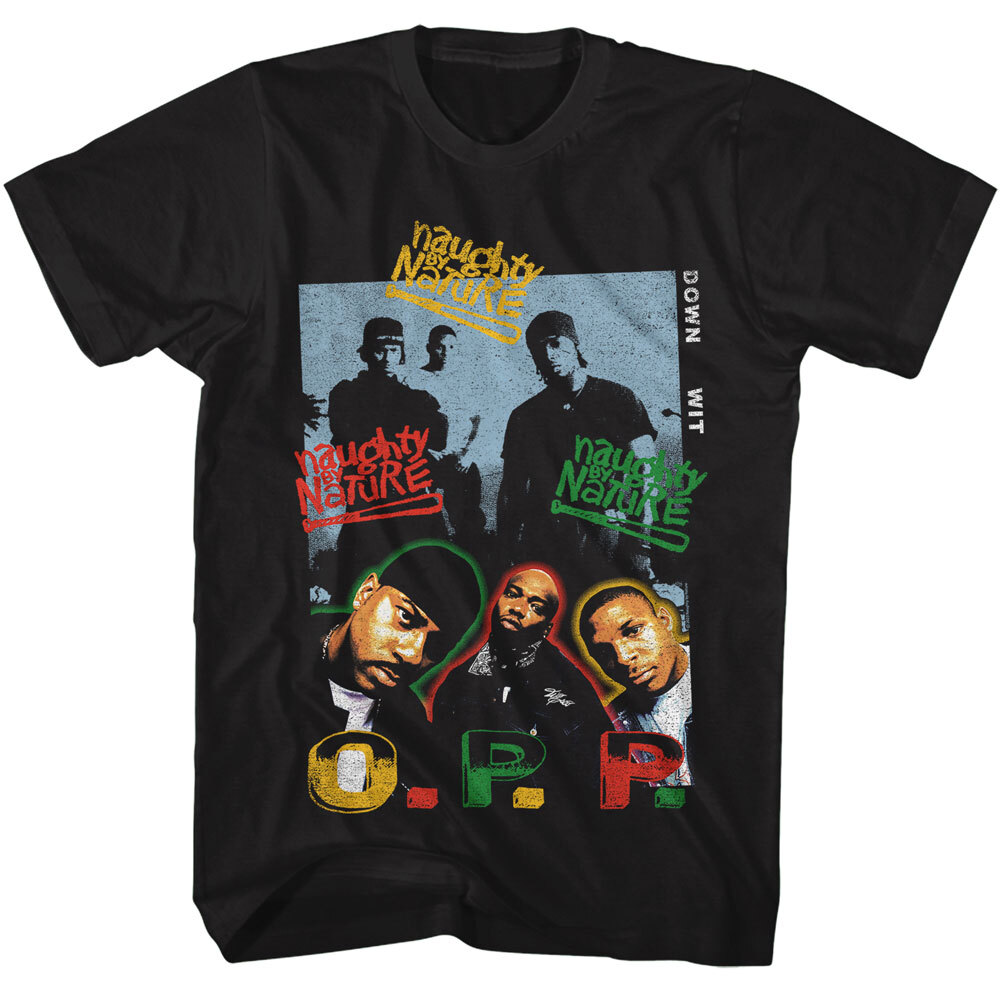 Naughty By Nature Down Wit O.P.P. Men’s T Shirt Hip Hop Music Band Merch