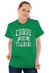 Cross Training Christian Religious Athletic Adult Short Sleeve Crewneck Tee
