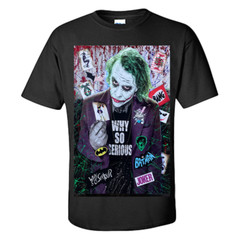 The Joker T Shirt Why So Serious? Joker Shirt Graphic Tee S-XXXL