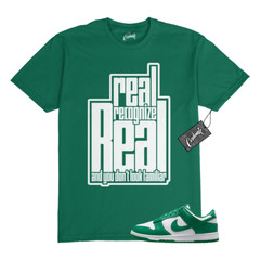 Dunk Malachite Green White Low T Shirt Match RRR