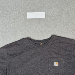 Carhartt Men Shirt XL Dark Gray K87 Original Fit Pocket T-Shirt Logo