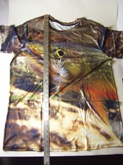 T-Shirt, Fish, Trout, Size XL, Fly Fishing, Outdoors, Casual Top, Camping