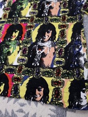 Vintage Michiko Koshino Pop Art Portrait All Over Print Long Sleeve Shirt Mens M
