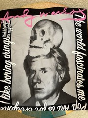 NWOT Uniqlo KAWS Andy Warhol Skull Self Portrait Black Men’s Size M