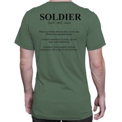Soldier Definition Funny Military Quote T-shirt