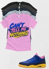 Shirt to match Jordan 3 OG Retro x Jordan 3 SP “Brazil” Can’t Tell Matching Tee