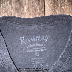 Ripple Junction Rick and Morty Black Graphic Logo Crew Neck T-Shirt Men’s XL