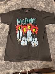 Vintage 1993 Mudhoney Grunge Rock Band Single Stitch T Shirt Size XL Used VTG