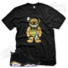 TATTERED TEDDY T Shirt for J1 DMP 6 Defining Moments Pack Metallic Gold Toe