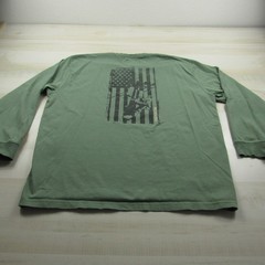 Wrangler Shirt Mens Extra Large Green FR Fire Resistant Workwear *Holes