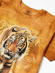 Rising Sun Tiger King Exotic Vintage Tigers Mountain Animal Orange T-Shirt S-3X