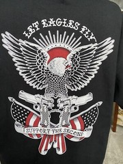 Pro Gun Rights 2A Supporter 2nd Amendment Unisex Crewneck T Shirt Let Eagles Fly