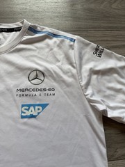 2022 MERCEDES-BENZ FORMULA E TEAM WHITE T-SHIRT OFFICIAL LICENSED PRODUCT Size M