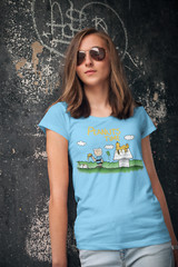 Adventure Time Charlie Brown T-Shirt Unisex Cotton Peanuts Finn Jake Snoopy New